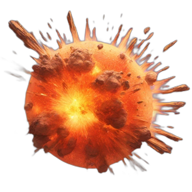Planet explosion emoji