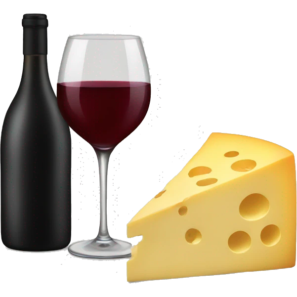 Wine and cheese emoji
