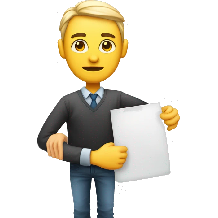 Un homme en manifestation qui crie et qui porte une pancarte avec marqué NON sur la pancarte  emoji