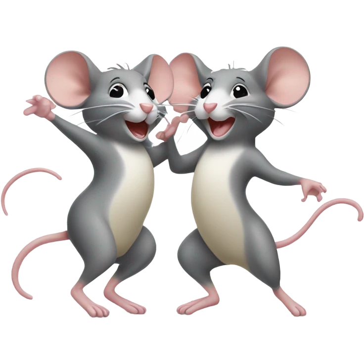 Two mice dancing  emoji
