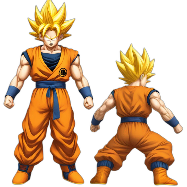 goku super saiyan full body emoji
