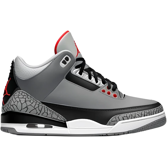 Jordan 3 retro black cement nike air emoji