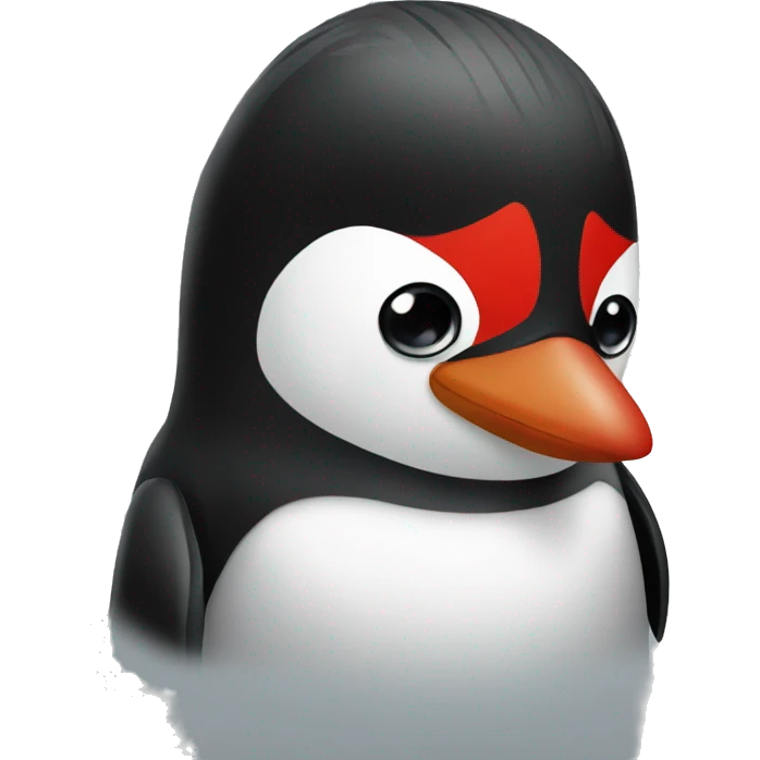 red pinguin emoji