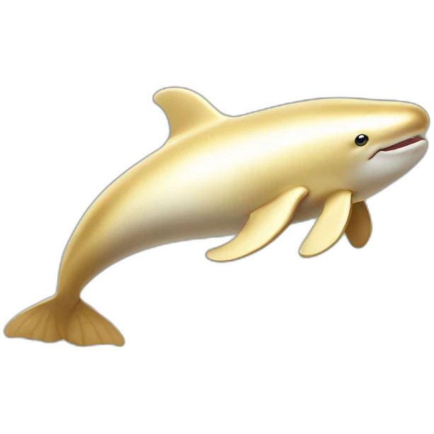 Gold beluga emoji