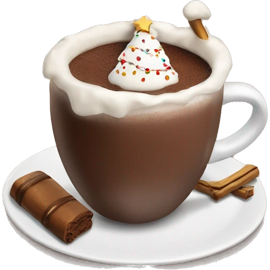 christmas hot chocolate  emoji