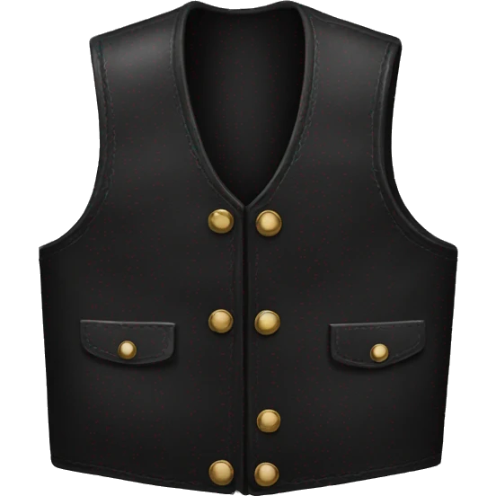 Black leather vest emoji