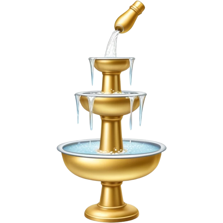 Champagne fountain  emoji