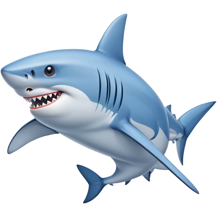 Shark with blue Nikes emoji