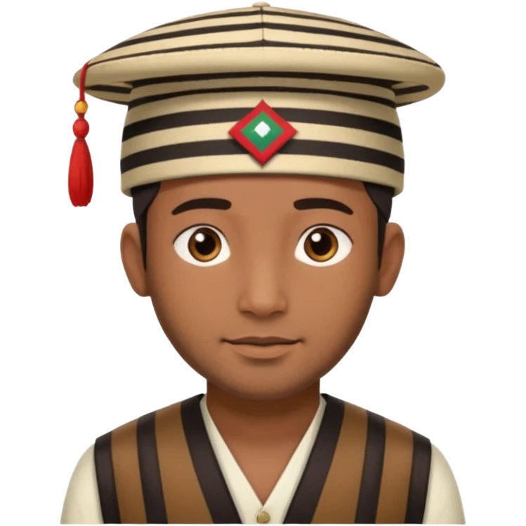 https://www.emojis.com/emoji/man-wearing-a-nepali-dhaka-topi-with-stripes-and-design-on-it-yuRsG5ZrBfPDhaka topi emoji nepali people wear in head emoji