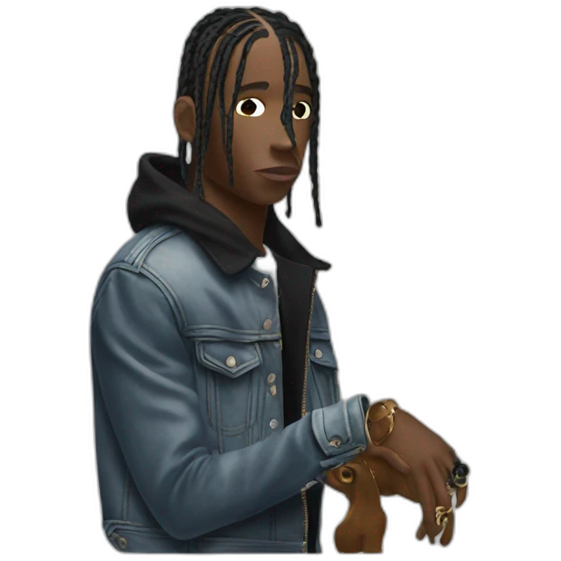 Travis Scott in Dior emoji