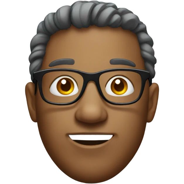 Easter head emoji with nerd glasses  emoji
