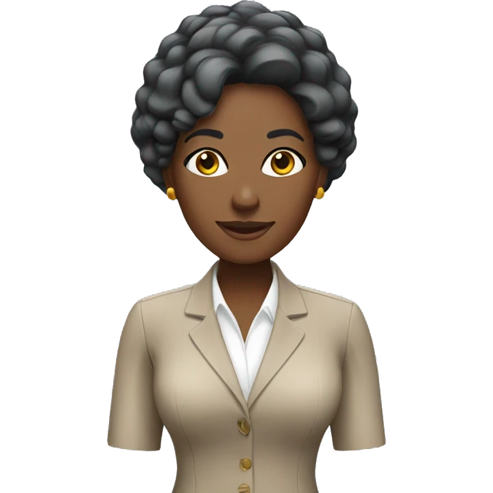 African American Female travel agent  emoji