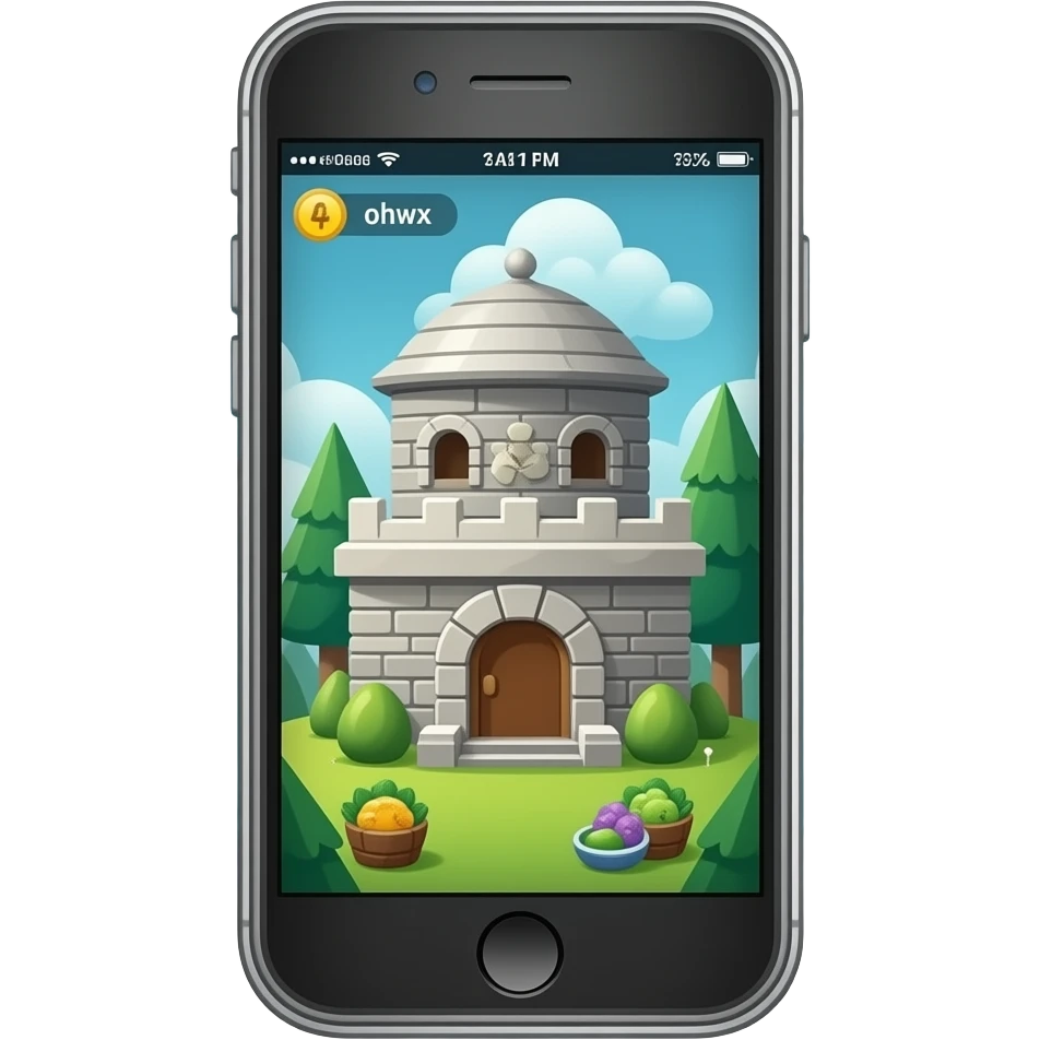 Mobile phone gaming emoji