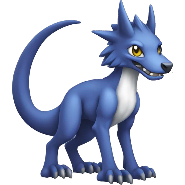 Cute Chibi Lombax-Sergal-Vernid-Fakemon full body emoji