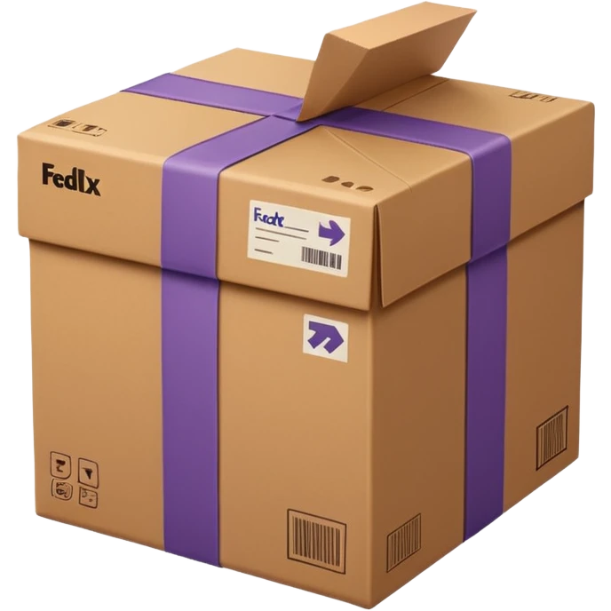 FedEx delivery parcel emoji