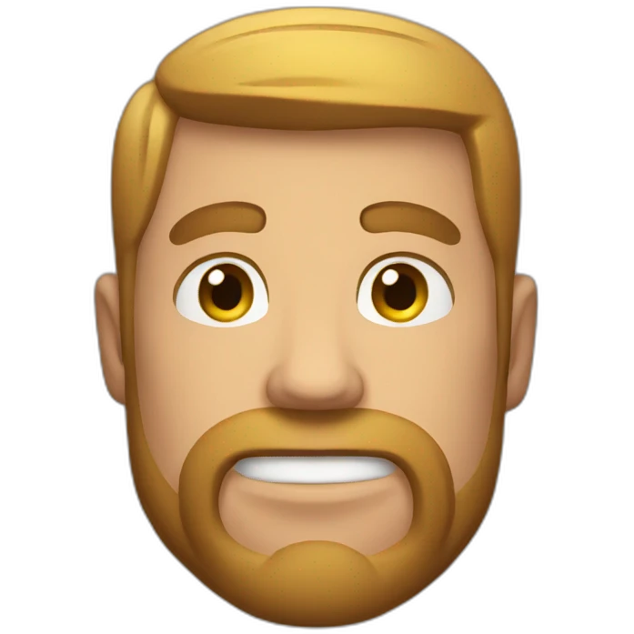 A guy with impossibly big muscles emoji