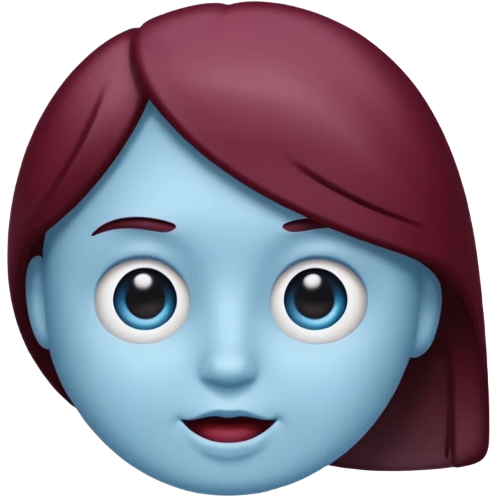  dark burgandy and light blue colour instead   emoji