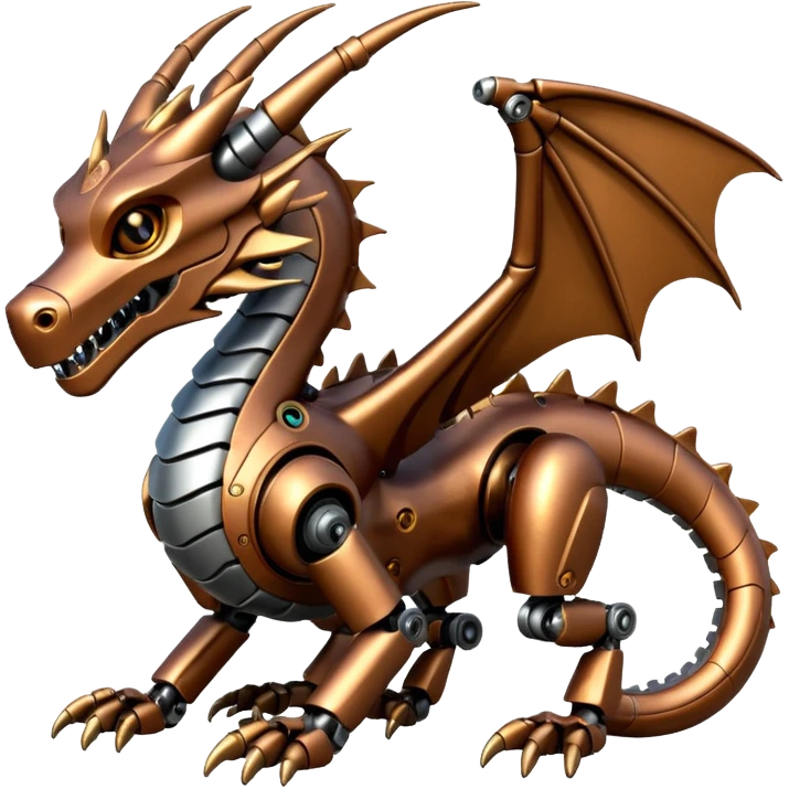 bronze robotic dragon emoji