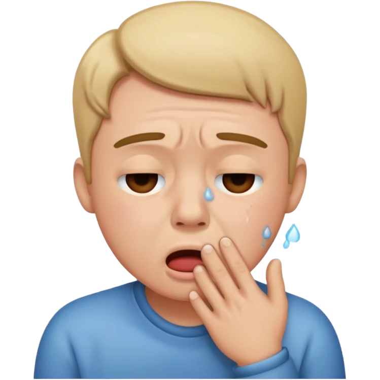 cough cry emoji