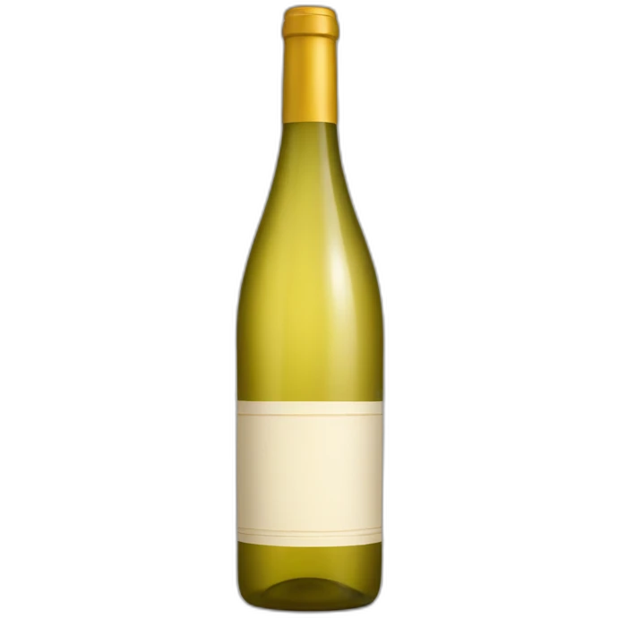 bottle of white wine emoji
