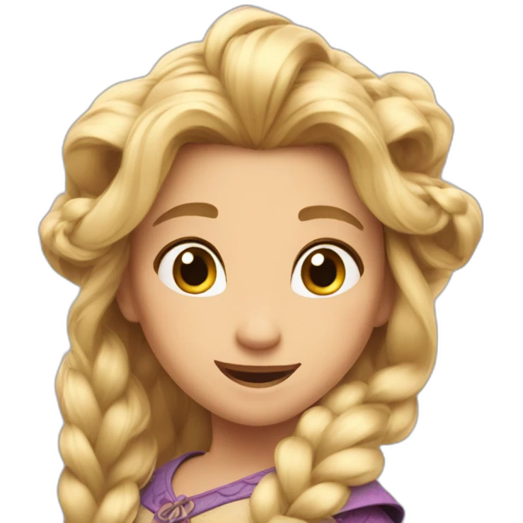 Raiponce qui pleur emoji