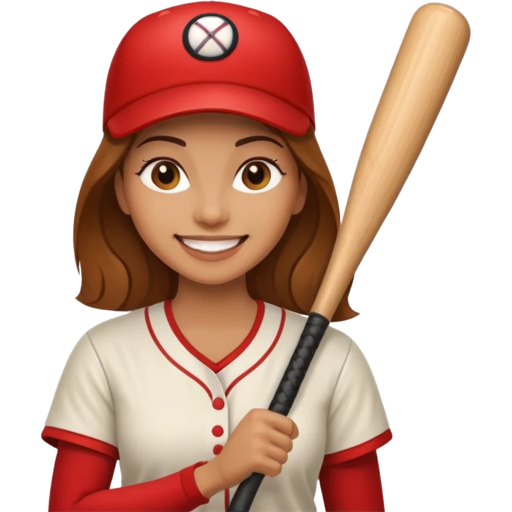 Make one about a women holding a bat now  emoji