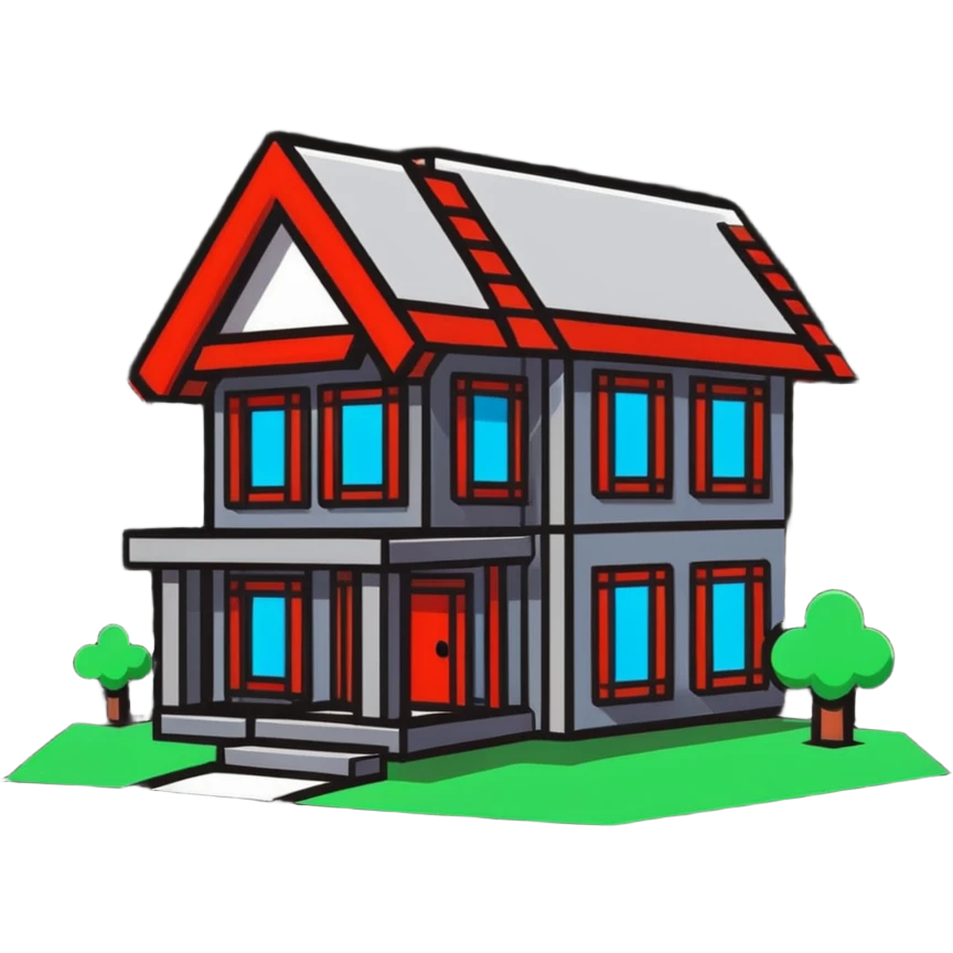Minecraft house emoji
