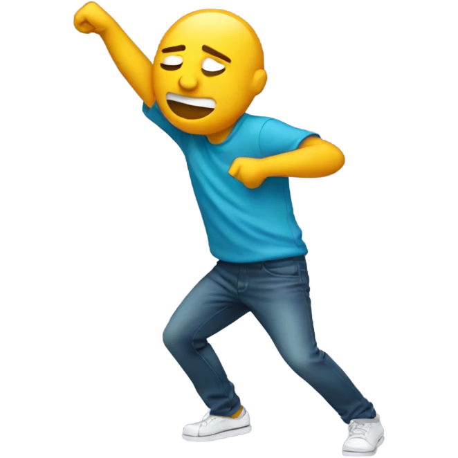 Person dabbing emoji
