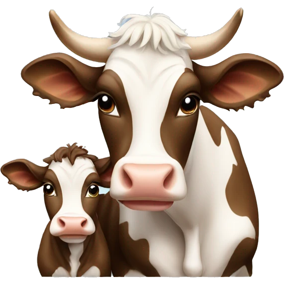 Cow and calf emoji