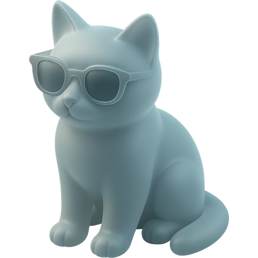 Cat wearing sunglasses emoji