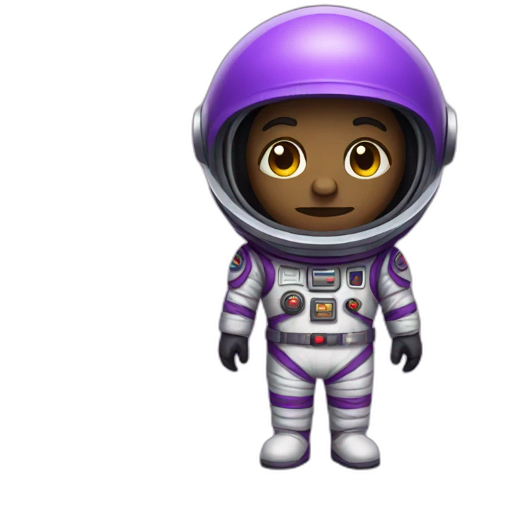 Purple astronaut villain emoji