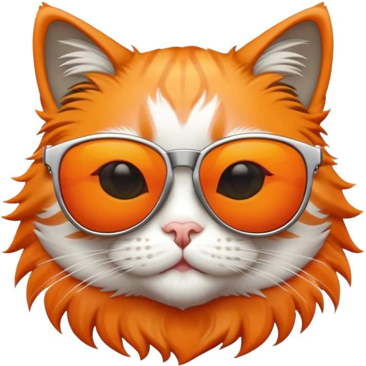 Cat wearing sunglasses emoji