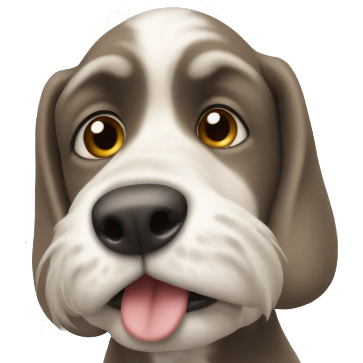 Dog with a big nose emoji