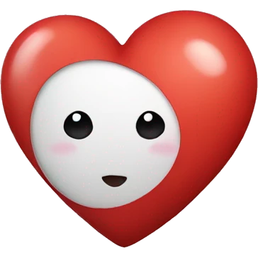 Cute heart emoji