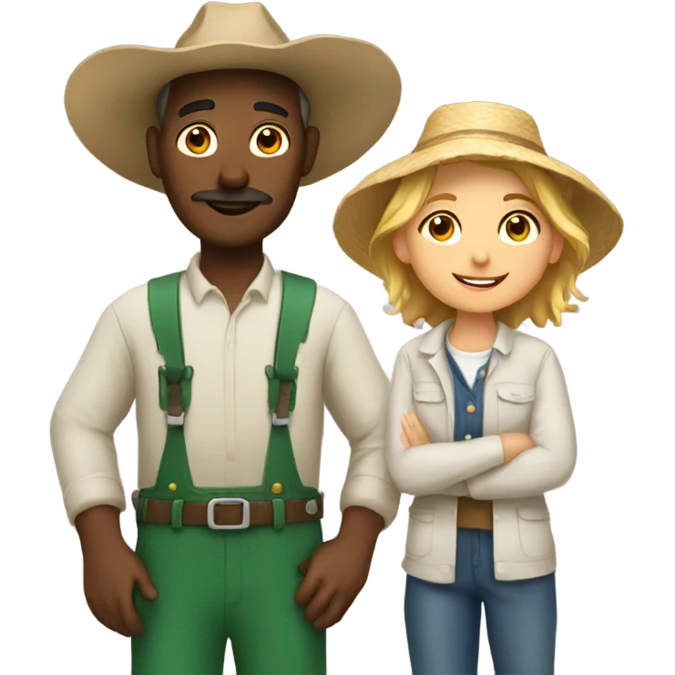 Farmer and student emoji