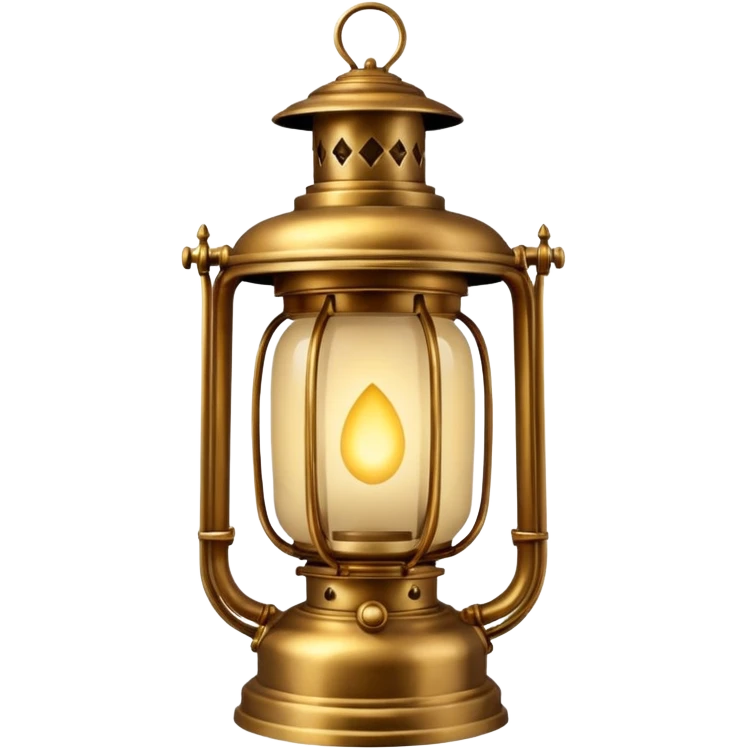 an edwardian-era lantern someone would carry on a dark winter night emoji