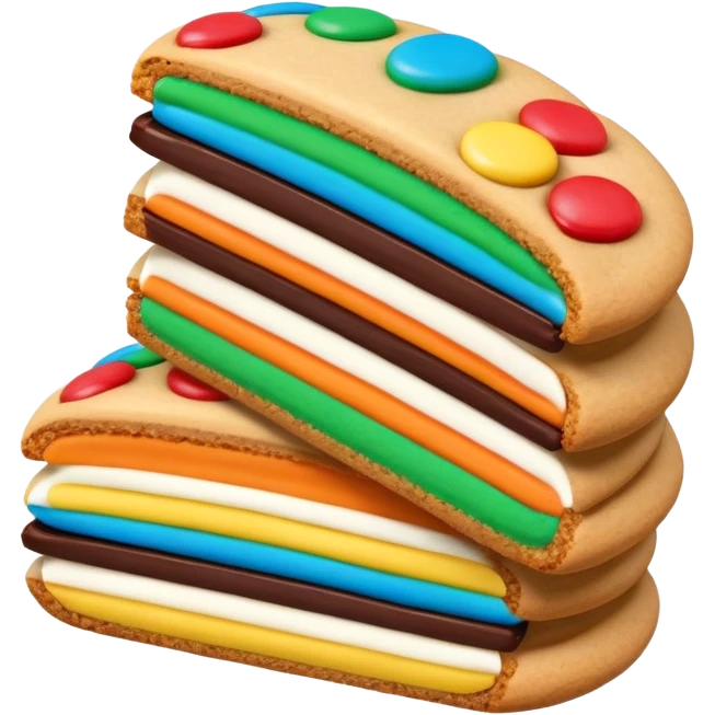italian rainbow cookie emoji