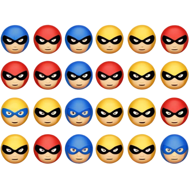 Generate super hero abstract emoji emoji