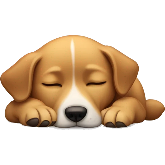 Dog thats asleep emoji