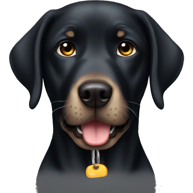 black labrador cry emoji