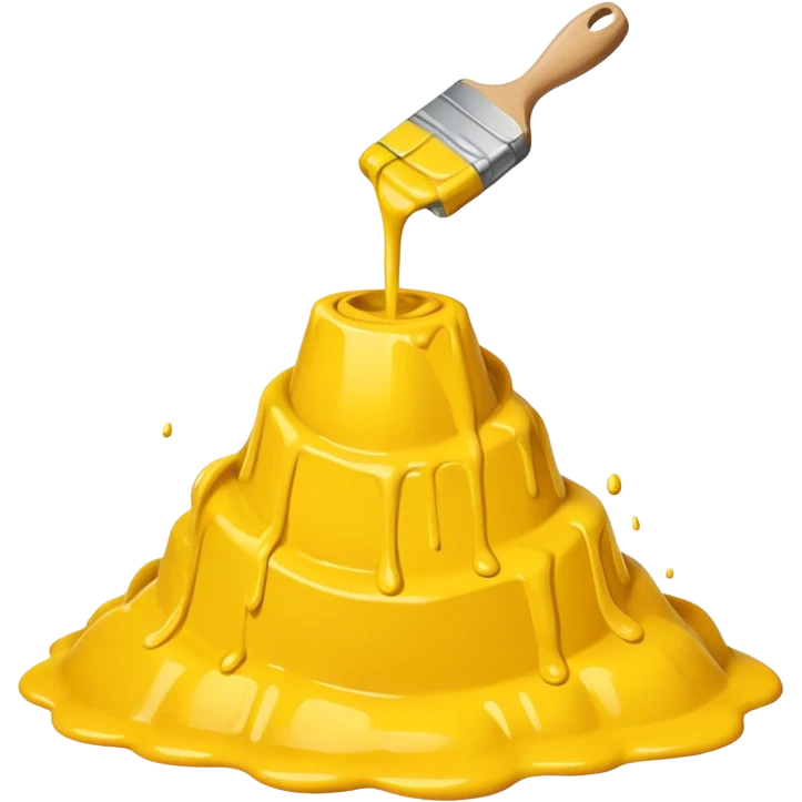 Yellow painte emoji