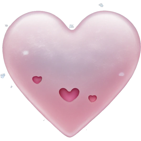 Heart shape ice emoji