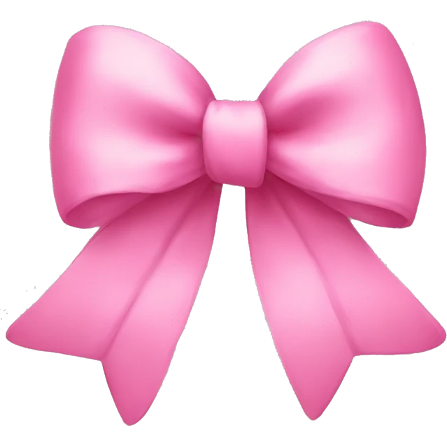 cute pink bow emoji