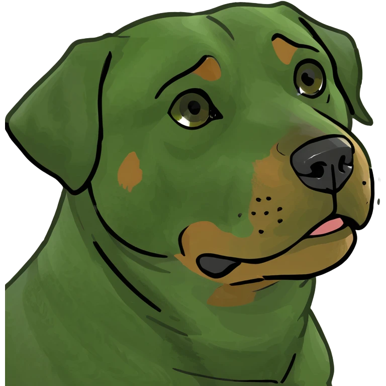 blue rottweiler emoji