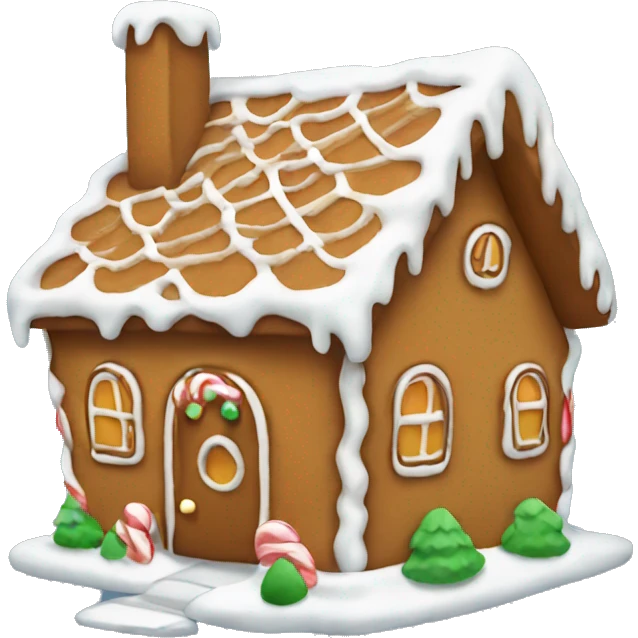 Cute gingerbread house  emoji