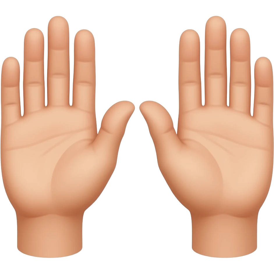hands open side emoji