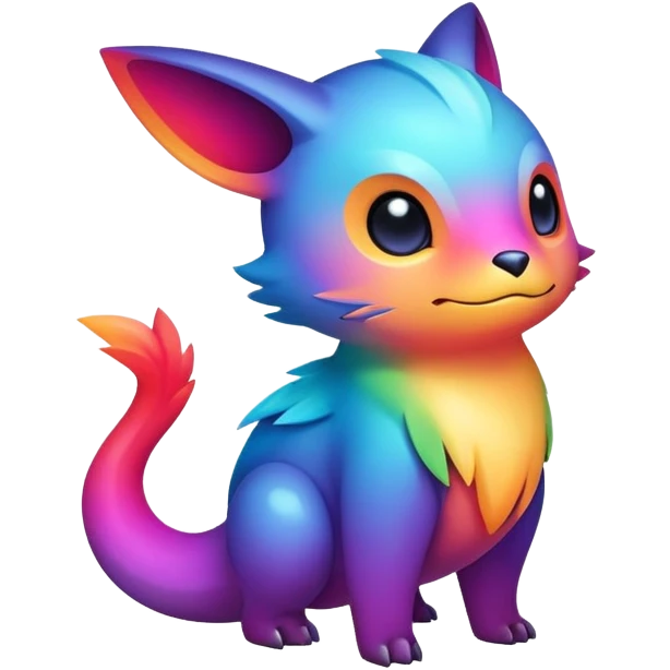 Colorful gradient fakemon-creature  emoji