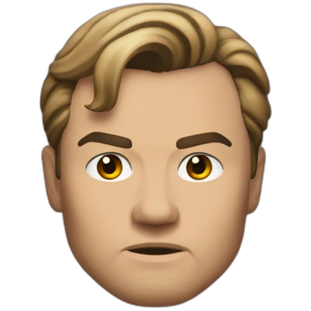Leonardo Di Caprio serious emoji