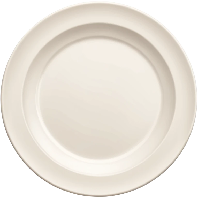 create me an image of ceramic plate in perspective view. emoji