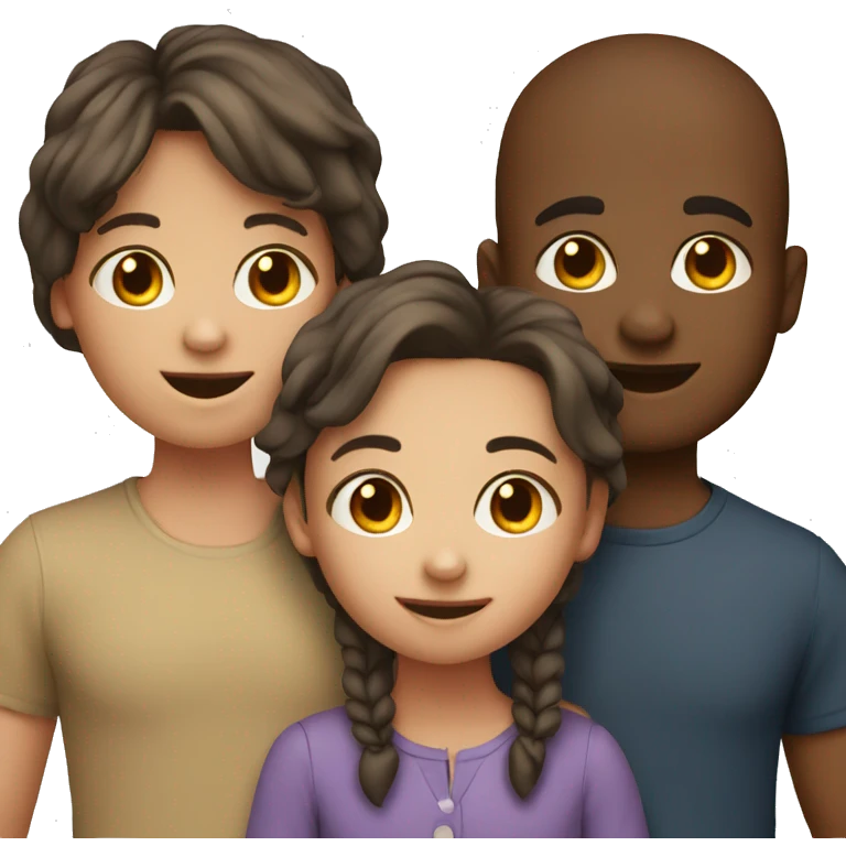 3 siblings 1 boy 2 girls  emoji